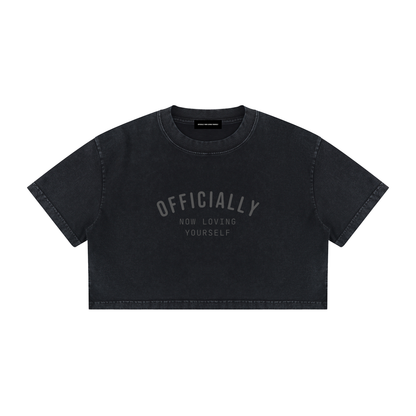 Mineral Wash Crop Tee
