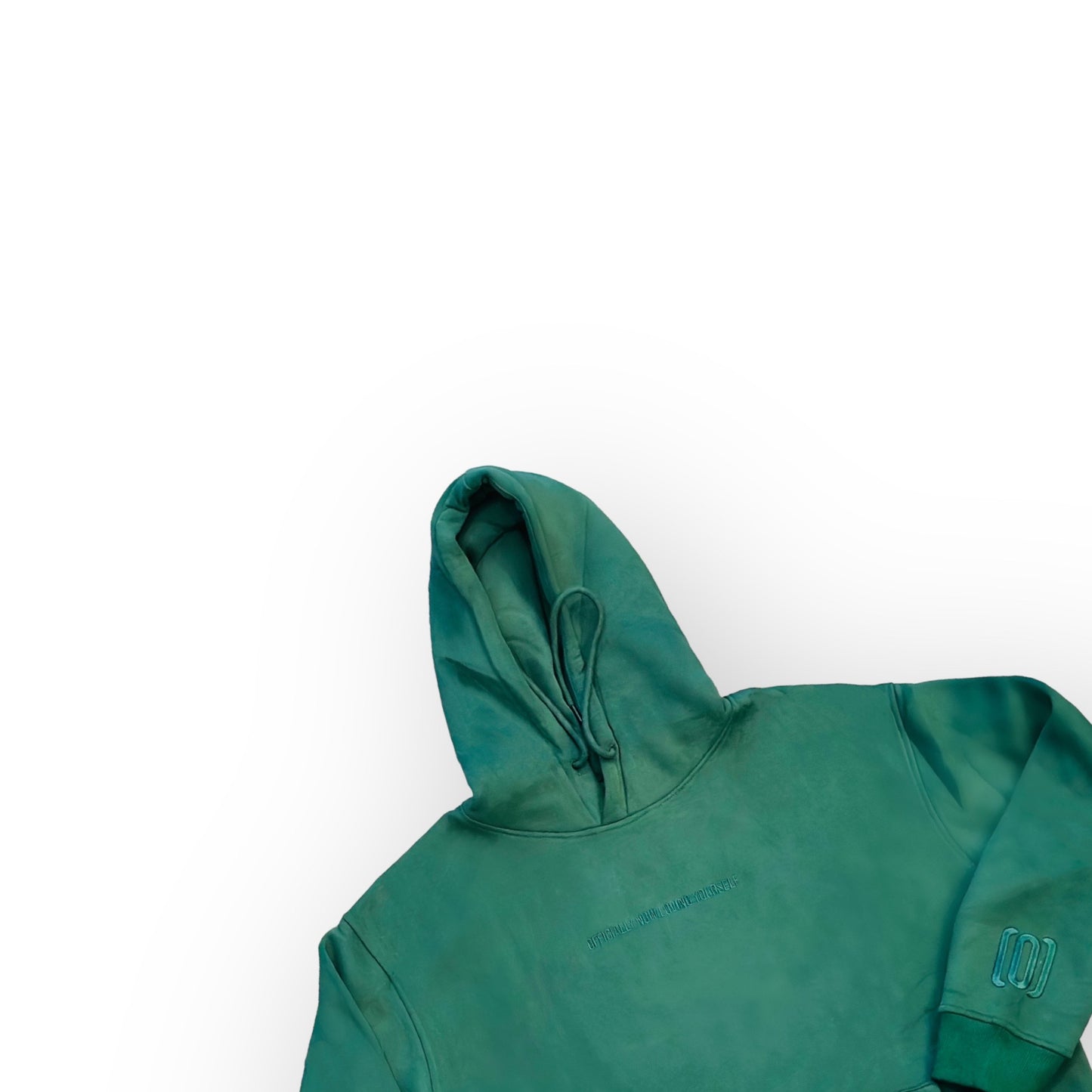 Green Embroidered Hoodie