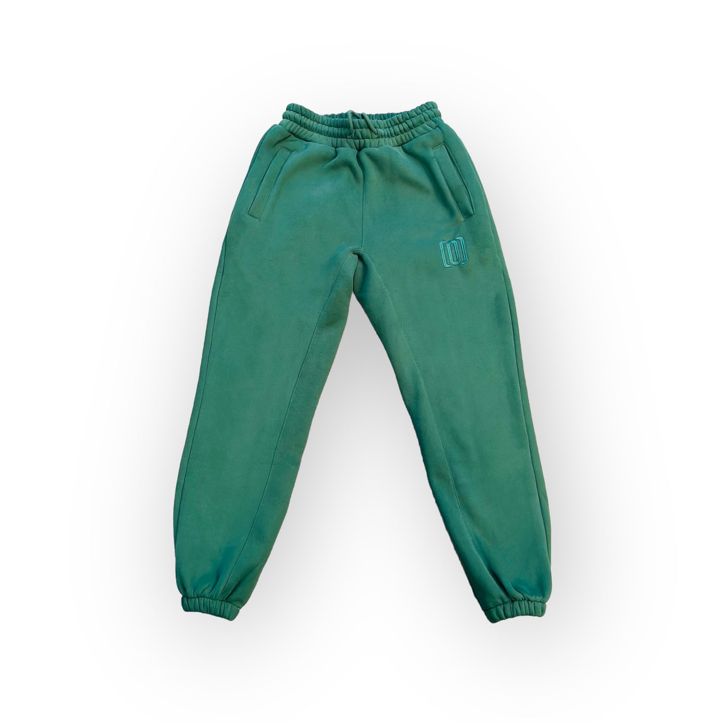 Green Embroidered Sweatpants