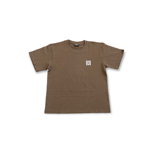 Taupe Short Sleeve Logo Tee